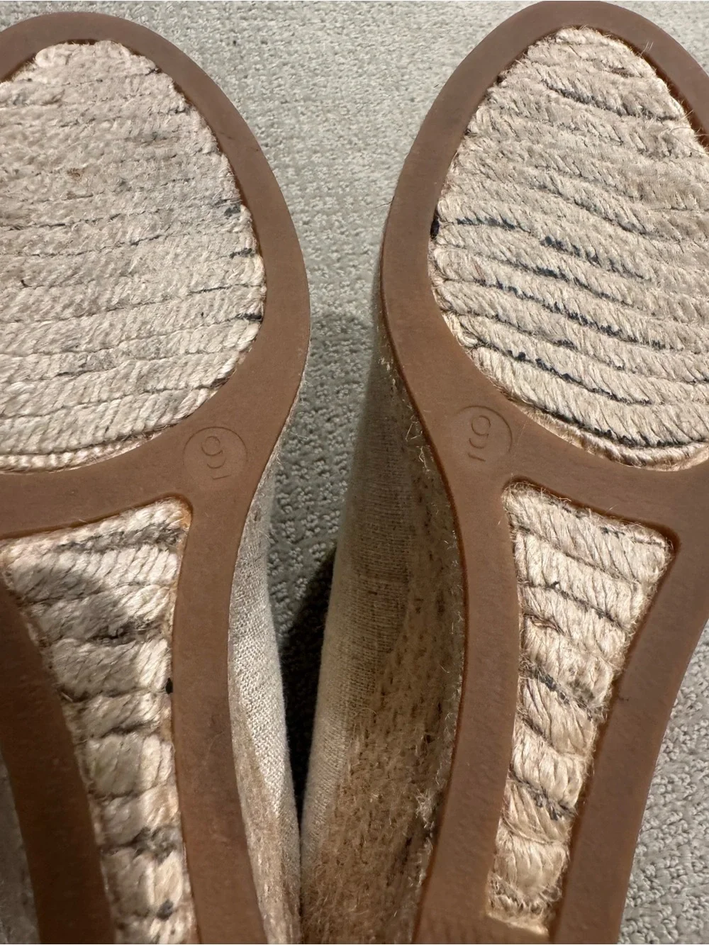 J. Crew Seville Gold Shimmer/Metallic Wedge Sz 9